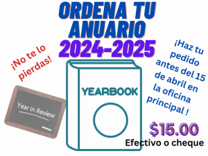 Yearbook Order 2024-2025 Spanish